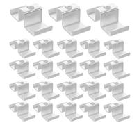 Alipis 25pcs M-Shaped Galvanized Grating Saddle Clip for Stair Treads and Drainage Ditches, Carbon Steel Heavy Duty Clips for Grating Fixing with Corrosion Resistance and Simple Assembly