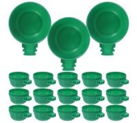 Alipis 25pcs Parrot Food Cup Pet Bird Feeding Bowl Reusable Easy to Clean Plastic Bird Feeder for Cage Suitable for Parrot Cockatiel Can Be Installed on Pet Wire Cage for Friends