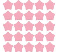 Alipis 25pcs Pink Face Cotton Pads Made of Wood Pulp Cotton for Cleansing Oils and Makeup Removal Portable and Soft Star Pads for Face for On-the-go Use by Women
