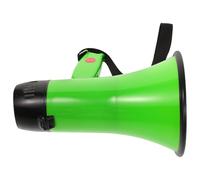 Alipis 25w Handheld Megaphone Speaker with 240s Voice Recorder, Portable Bullhorn Horn Speaker for Outdoor Sports, Security, Cheerleading, Green, Requires 4 Aa Batteries