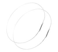 Alipis 2pc Washing Machine Door Seal Ring Replacement Stainless Steel Boot Spring Clamp for Front Load Washer 40cm Diameter Prevents Water Leaks