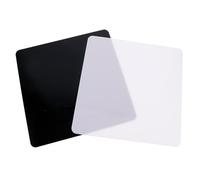 Alipis 2pcs Acrylic Mirror Boards Photo Reflection Panels Black and White 30x30cm Photography Studio Props Jewelry Background Photo Supply
