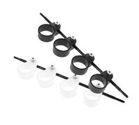 Alipis 2pcs Adjustable Finger Expander for Guitar and Piano Players Black White Large Size Finger Stretcher Musical Instrument Practice Accessory for Beginner Training