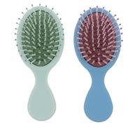 Alipis 2pcs Airbag Massage Hair Combs for Women Lightweight Portable Detangling Hairstyle Brushes with Smooth Teeth Scalp Massage Mint Green