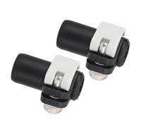 Alipis 2pcs Aluminum Alloy Walking Pole External Flip Locks 16mm Clamp Replacement Parts for Hiking Trekking Sticks Mountaineering Accessories