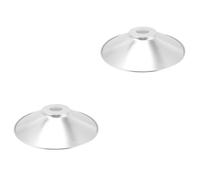 Alipis 2pcs Aluminum Pendant Light Shade with Middle Hole Reflective Industrial Ceiling Lamp Cover for Pendant and Mining Lights Lamp Accessories for Enhanced Lighting