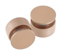 Alipis 2pcs Aluminum Welding Hood Fastener Knobs with Non-slip Yellow Silicone Washers 11.3mm Replacement Screws for Pipe-man Welding Helmet Headgear Repair