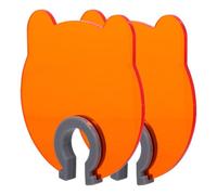 Alipis 2pcs Bear Shaped Nail Light Blocking Shields for Gel Polish UV Nail Lamps, Lightweight Plastic Blue Light Protection Covers Suitable for Salon Settings and Home Use