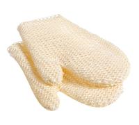 Alipis 2pcs Beige Whole Sisal Hemp Bath Mitts Exfoliating Gloves Soft Body Scrubber Mitts for Shower and Bath Use Suitable for Adults Unisex Skin Care