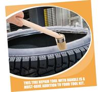 Alipis 2pcs Bent Handle Tire Cleaning Brush Car Rim Cleaner Brush Bristle Vehicle Detailing Tool for Tire Repair and Grease Removal