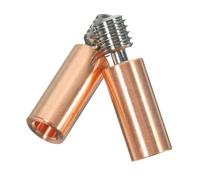 Alipis 2pcs Bi-metal Heatbreak Smooth Surface Heat Break Throat Tube for Printer Extruder Replacement Heat Insulation Preventing Clogging and Material Swelling