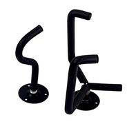 Alipis 2PCS Black Metal Guitar Holder Wall Mount Rack for Ukulele Acoustic Electric Folk String Instruments Stable and Easy to Install Guitar Brackets for Shop Display