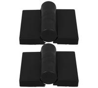 Alipis 2pcs Black Plastic Door Hinges for Public Restrooms, Adjustable Height and Convenient Design, Heavy Duty Toilet Partition Hardware, Sturdy Commercial Door Hinge Assembly