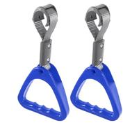 Alipis 2pcs Blue Car Handle Assist Grip for Elderly and Disabled Passengers, Plastic Sturdy Handrail with Easy Installation, Versatile Use for Public Transportation and Train