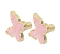 Alipis 2pcs Butterfly Drawer Knobs Zinc Alloy Elegant Minimalist Vintage Style Comfortable Grip Easy to Open and Close Drawers Cabinets for Kitchen Bathroom