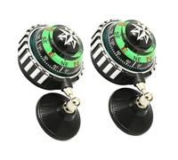 Alipis 2pcs Car Dashboard Compass Ball with Strong Suction Cup Durable Material Automotive Guide Ball for Truck Boat Navigation Easy Direction for Outdoor Travel