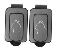 Alipis 2pcs Car Visor Sunglass Clips Lightweight Sunglasses Holder for Easy Access and Storage Compatible with Multiple Eyewear Styles Black and Gray