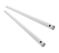 Alipis 2pcs Ceiling Fan Extension Pole Iron Rods White Wear and Break Resistant Fan Extender Rods Practical and Stylish Replacement Parts