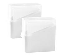 Alipis 2Pcs Cheese Slice Storage Containers with Flip Lid Airtight Cheese Holder for Fridge Multi-Purpose Food Organizer for Butter Bacon and Fruits