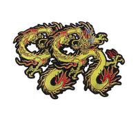 Alipis 2pcs Chinese Style Dragon Embroidered Sew on Patches for Clothes, Easy to Store Polyester Appliques for Sewing and Decorating Jeans Or Books