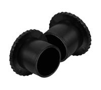 Alipis 2pcs Clothes Drying Hanger End Cap Clothes Rod End Caps Black Pp Classic Color Simple Structure Lightweight Essential Accessory for Drying Rack