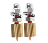 Alipis 2PCS Copper Alloy Dent Puller Clamp Heads for Auto Body Repair Efficient Car Dent Removal Tool Compatible with Various Vehicles Welder Maintenance Accessory