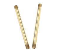 Alipis 2pcs Copper Threaded Lamp Rods Straight Tube with External Threads for DIY Lighting Fixture Replacement Parts for Wall and Table Lamps