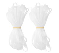 Alipis 2pcs Cuttable Mesh Makeup Brush Protectors Sleeves 4m Long Expandable Dust Covers for Travel Cosmetic Brush Guards Suitable for Beauty Tools Storage