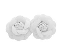 Alipis 2pcs Detachable Flower Shoe Clips Decorative Buckle Elegant Pu and Zinc Alloy Removable Design for Fashion-conscious Individuals Wedding High Heels and Boots Rose Shape