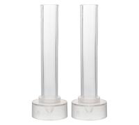 Alipis 2Pcs DIY Plastic Church Taper Candle Molds 2.2X15Cm for Wedding Dinner Candle Making Craft Tools