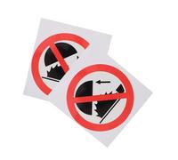 Alipis 2pcs Do Not Touch Warning Sticker Self-adhesive Safety Decals for Hazardous Areas Caution Label with Clear Messaging Outdoor Resistant Danger Warning Patch for Workplace Protection