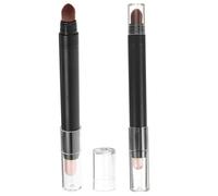 Alipis 2pcs Dual-end Eye Shadow Sticks with Comfortable Blend Brush for Women Reusable Eye Makeup Pen for Natural Look Smudge-resistant Cosmetic Application Tool