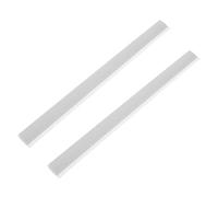 Alipis 2pcs Dustpan Edge Replacement Strips Flexible Rubber Lip for Standing Dustpan Repair Smooth Soft Edges Protect Floors Easy Install Inlet Pressing Accessories for Home and Office