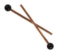 Alipis 2pcs Ergonomic Percussion Mallets with Rubber Heads and Smooth Maple Wood Handles for Steel Tongue Drums Xylophones and Tambourines Bright Sound and Versatile Use