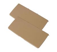 Alipis 2pcs Flip Cover Visor Mirror Replacement for Vanity Mirror Covers for Driver Side Sun Visor Deep Beige Auto Interior Accessory