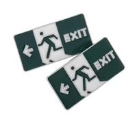 Alipis 2pcs Funny Glow in The Dark Lapel Pins for Backpacks and Clothing, Cute Green Alloy Brooches with Mini Glowinthedark Feature, Versatile Usage, Trendy and Quirky Fashion Accessories