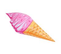 Alipis 2pcs Giant Inflatable Ice Cream Pool Float Lounger for Adults Wear Resistant Water for Beach and Outdoor Parties Easy to Store and Carry Pink Swimming Ring for Relaxing and