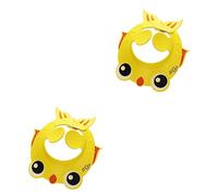 Alipis 2pcs Goldfish Pattern Adjustable Boy Girl Shower Cap Ear Protection Pads for Shampoo Bathing