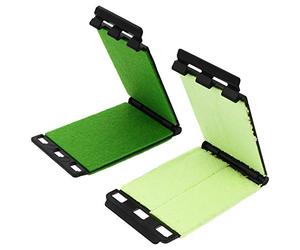 Alipis 2pcs Guitar String Scrubber Instrument Cleaner Kit with Deep and Light Green Scrubbers for Fretboard and Bass String Maintenance Easy Slide Design Portable
