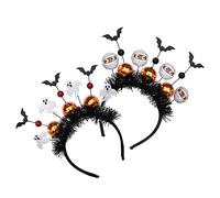 Alipis 2pcs Halloween Hair Accessories for Women Lightweight Cosplay Costume Props Party Headbands with White Ghost and Mummy Designs Comfortable and Flexible for Adults