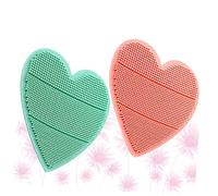 Alipis 2PCS Head Brush Soft Silicone Scalp Massager for Newborns Gentle Hair Washing and Cleaning Portable Shower Brush in Green and Pink Skin-Friendly and Easy to Hold