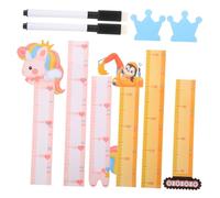 Alipis 2pcs Height Chart Ruler for Boys and Girls Erasable Measuring Ruler Wall Decor Growth Gauge Unique Animal Designs