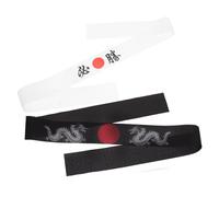 Alipis 2pcs Japanese Chef Headband Stylish Karate Print Bandana for Sushi Chefs Versatile Use as Wristband Hair Accessory Elegant Design for Outdoor Sports and Casual Wear