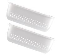 Alipis 2pcs Kitchen Sink Drain Baskets Dish Rack Drainer Fruit Vegetable Washing Plastic Strainer Basket