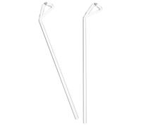 Alipis 2pcs L-shaped Glass Cell Spreaders Laboratory Hand Spreader Tools for Chemistry Experiments Adhesive Bars Laboratory Accessories