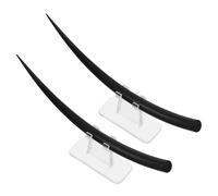 Alipis 2pcs Large Eyelash Teaching Model with Realistic Simulation Plastic Material and Natural False Lashes B C Curl Essential Eyelash Demonstration Tool for Training