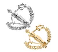 Alipis 2Pcs Libra Scales Brooch Suit Pin Set for Lawyers and Judges, Alloy Lapel Brooch with Scale Shape, Men'S Suit Accessories for Graduation and Legal Professionals