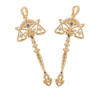 Alipis 2Pcs Libra Zodiac Charms Set Copper Rhinestone Pendants for DIY Jewelry Making, Handmade Horoscope Necklace and Valentines Day Bag Charm Accessories