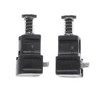 Alipis 2pcs Luggage Pole Handle Replacement with High Strength Clip and Easy Installation, Black PVC Telescopic Suitcase Handle Grip for Trolley Case Repair and Travel