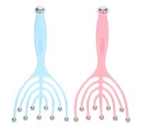 Alipis 2pcs Manual Claw Head Massage Accessory with Rolling Steel Balls for Scalp Massage and Portable Design for Shoulder and Head Relaxation